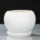 Горшок цветочный Лофт Nana ceramics 18 см 16 см 2 л керамика белый