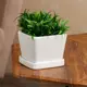 Горшок цветочный Nana ceramics 13.5 см 11.5 см 1 л керамика белый с блюдцем