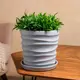 Горшок цветочный Лофт Nana ceramics 23 см 23 см 5 л керамика серый