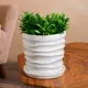 Горшок цветочный Nana ceramics 23 см 23 см 5 л керамика белый с блюдцем