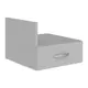 Тумба подвесная Skyland Simple 41x32x45 см 1 ящик ЛДСП цвет серый