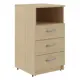Тумба напольная Skyland Simple 40x45x76 см 4 ящика ЛДСП цвет бежевый