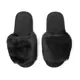 Тапочки Мех Amaro Home Bunny открытый нос черный р.39-40