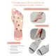 Тапочки с массажным эффектом Amaro Home Massage открытый нос серый р.40-41
