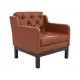 Кресло Андерсон 76x83x82 см текстиль цвет коричневый 112423