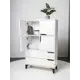 Шкаф распашной Стендмебель 71x120x30 см ЛДСП цвет белый