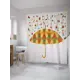 Шторка для ванной Стеклянный дождь 180x200 см