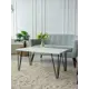 Журнальный столик прямоугольный Card&loft 50x90x45 см белый