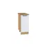 Напольный шкаф Mebiplex Корнелия 30x85x60 см МДФ цвет белый глянец