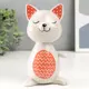Фигурка "Котик в блаженстве" красно-серый 9.7x8.2x17 см