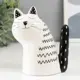 Фигурка "Спящий котя с чёрным хвостом" чёрно-белый 10.2x6.3x12.3 см
