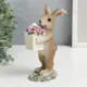 Фигурка "Зайчик с корзиной цветов" 15x7x8 см