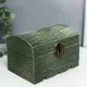 Шкатулка "Сундучок" темно-зеленая 8x8x12 см