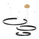 Светильник подвесной светодиодный LOFT IT 10025/3 Black Ring 54 м² теплый белый свет цвет черный
