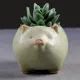 Горшок цветочный 5274442 Take it easy 8.5 см 0.3 л керамика зеленый