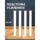 Ножка квадратная Big house Лофт 730x40x40 мм белая шагрень 4 шт.