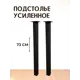 Ножка квадратная Big house Лофт 730x40x40 мм черная шагрень 2 шт.