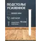 Ножка квадратная Big house Лофт 730x50x50 мм белая матовая гладкая 1 шт.