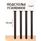 Ножка круглая Big house Лофт 730x40x40 мм черная шагрень 11 шт.