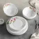 Столовый сервиз Доляна Цветочная Мелодия 18 предметов 6 персон стеклокерамика цвет белый