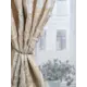 Штора на шторной ленте Вензель 170x260 см цвет бежевый