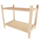 Стеллаж Timber&style 75x61x44 см массив сосны цвет сосна