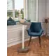 Стол многофункциональный круглый Мелодия света Flat 950-600 50x3.5 см бетон цвет коричневый
