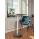 Стол многофункциональный круглый Мелодия света Flat 950-700 50x3.5 см бетон цвет графит