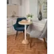 Кухонный стол круглый Мелодия света Bowl 750-600 50x3.5 см бетон цвет бежевый