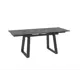 Кухонный стол прямоугольный Мамадома Альтеза 140 140x75x85 см ЛДСП цвет черно-серый ножки черные