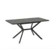 Кухонный стол прямоугольный Мамадома Кристал 120 120x75x80 см ЛДСП цвет серый ножки черные