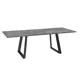 Кухонный стол прямоугольный Мамадома Лофт Люкс 180 180x75x95 см ЛДСП цвет серый ножки черные