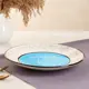 Тарелка Керамика Ручной Работы 9240948 25x3.50x30.50 см керамика цвет голубой