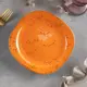 Тарелка Доляна 6973455 18.50x2x18.50 см керамика цвет оранжевый