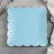 Тарелка Доляна 4521289 20.50x2.20x20.50 см фарфор цвет голубой