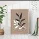Постер 28 картин "Растения на коричневом фоне" 40x50 см в подарочном тубусе без рамы