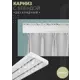Карниз шинный двухрядный из ПВХ цельный ПоставщикоФФ дизайн 04 пластик 100 см