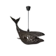Люстра подвесная деревянная Мелодия Света WL010-WHALE-400 WG PS1N 1 лампа 4 м² цвет венге