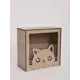 Копилка для денег большая деревянная "Кот" 10x19x19 см