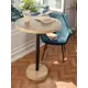 Кухонный стол круглый Мелодия света Flat 950 70x70 см бетон цвет бежевый