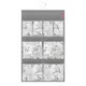 Органайзер для хранения Valiant Vintage grey 36x60 см цвет белый/серый