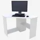 Стол компьютерный угловой Дизайн фабрика Corner 900 90x73.2x60 см ЛДСП цвет белый