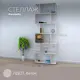 Стеллаж Дизайн фабрика Parabella 69x191.2x26 см ЛДСП цвет бетон нагрузка на полку до 30 кг