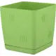 Горшок цветочный Engreen Microcosm 8x8x9 см v0.5 л пластик зеленый