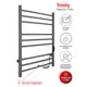 Полотенцесушитель электрический Indigo Line Trinity 80x50 см c таймером цвет магнитный серый