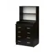 Комод детский с пеленальным столиком Sweet baby Albero 4 ящика 69.7x80.2x152.8 см ДСП цвет венге