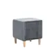 Пуф Leset 42x42 см цвет серый 9968-7519