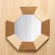 Зеркало восьмиугольное "Сота" зебра 48x48x3