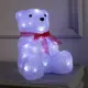 Светящаяся электрическая фигура 2310852 Медведь с бантом для дома Luazon lighting 40 ламп h 30 см белый