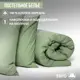 Комплект постельного белья Urban family Олива 637 евро перкаль 50x70 см, разноцветный